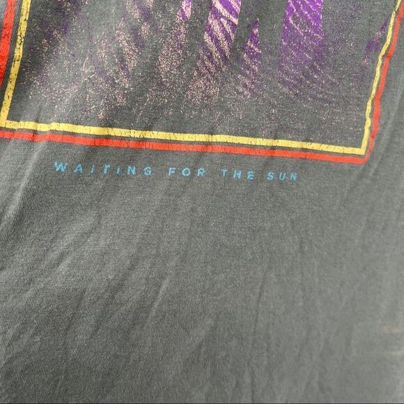 The Doors Women's T-Shirt Waiting For The Sun Jim Morrison Official Gray - Picture 3 of 7